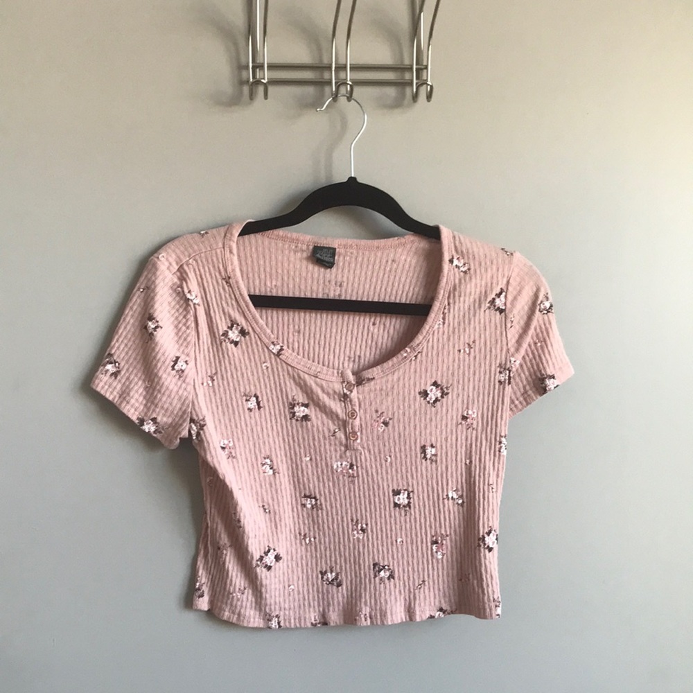Floral Pink T-Shirt by Wild Fable